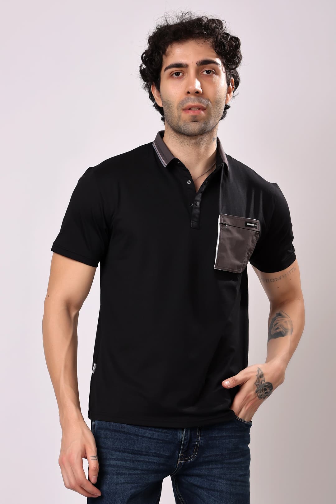 Solid Polo Tee: Versatile Style for Casual & Formal Occasions - Image 2