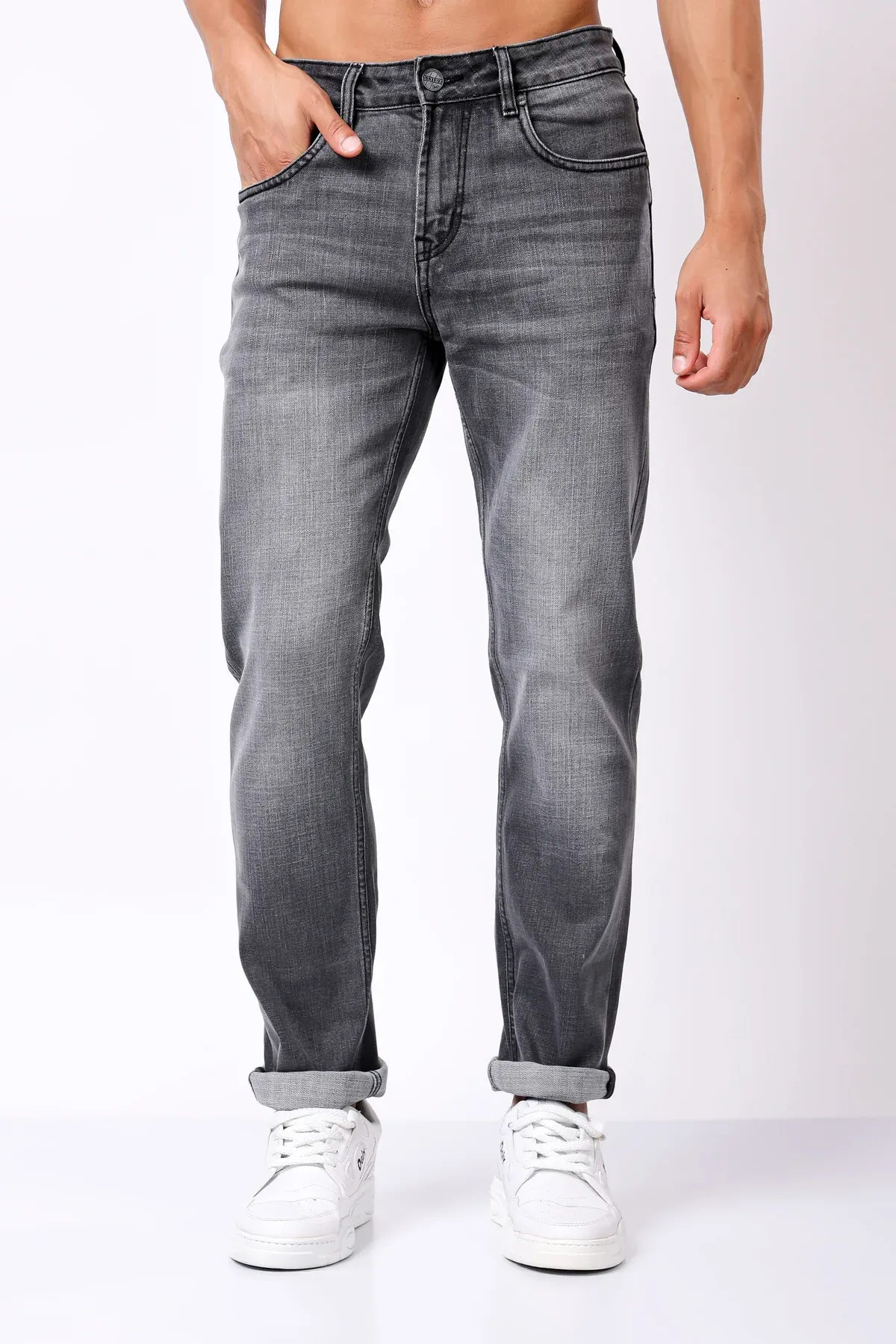 Casual Comfort Fit Men's Jeans - Relaxed Style & Durability - Image 5