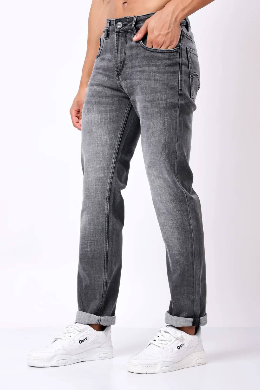 Casual Comfort Fit Men's Jeans - Relaxed Style & Durability - Image 4